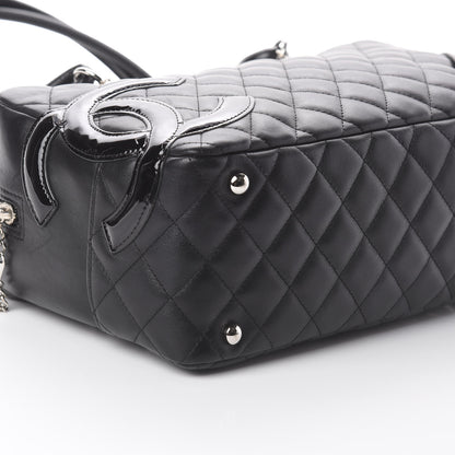 Chanel Calfskin Quilted Large Cambon Bowler Black 5 of 8