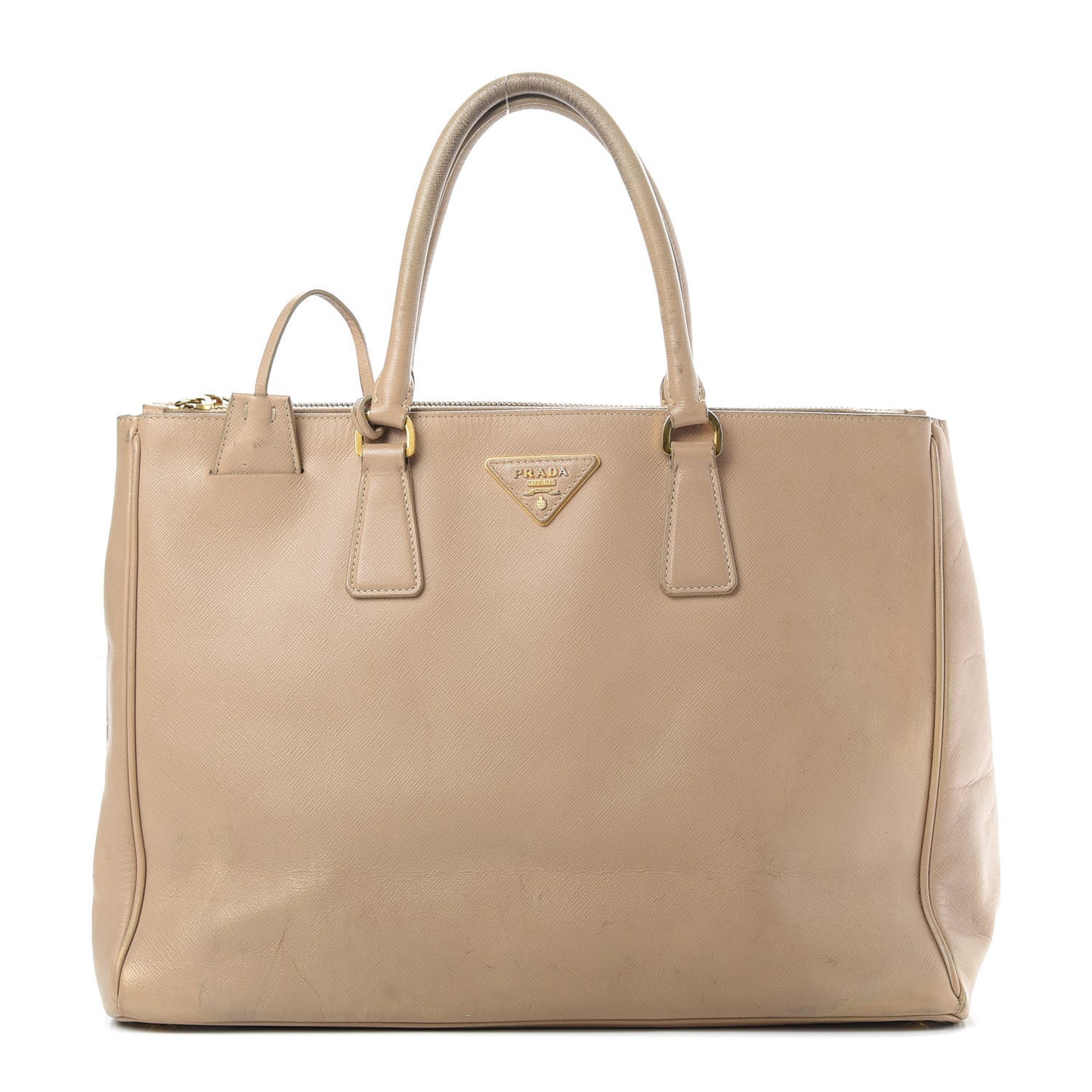 Saffiano Medium Galleria Double Zip Tote Cammeo
