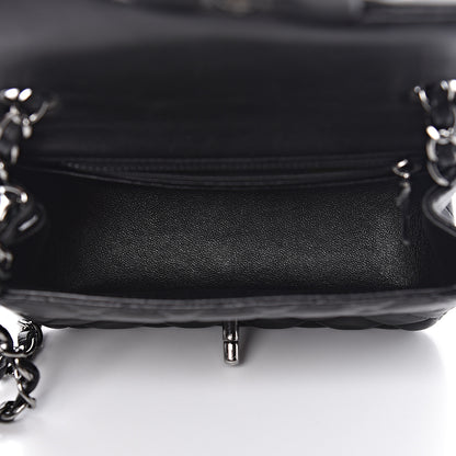 Chanel Lambskin Quilted Mini Square Flap Black 7 of 13