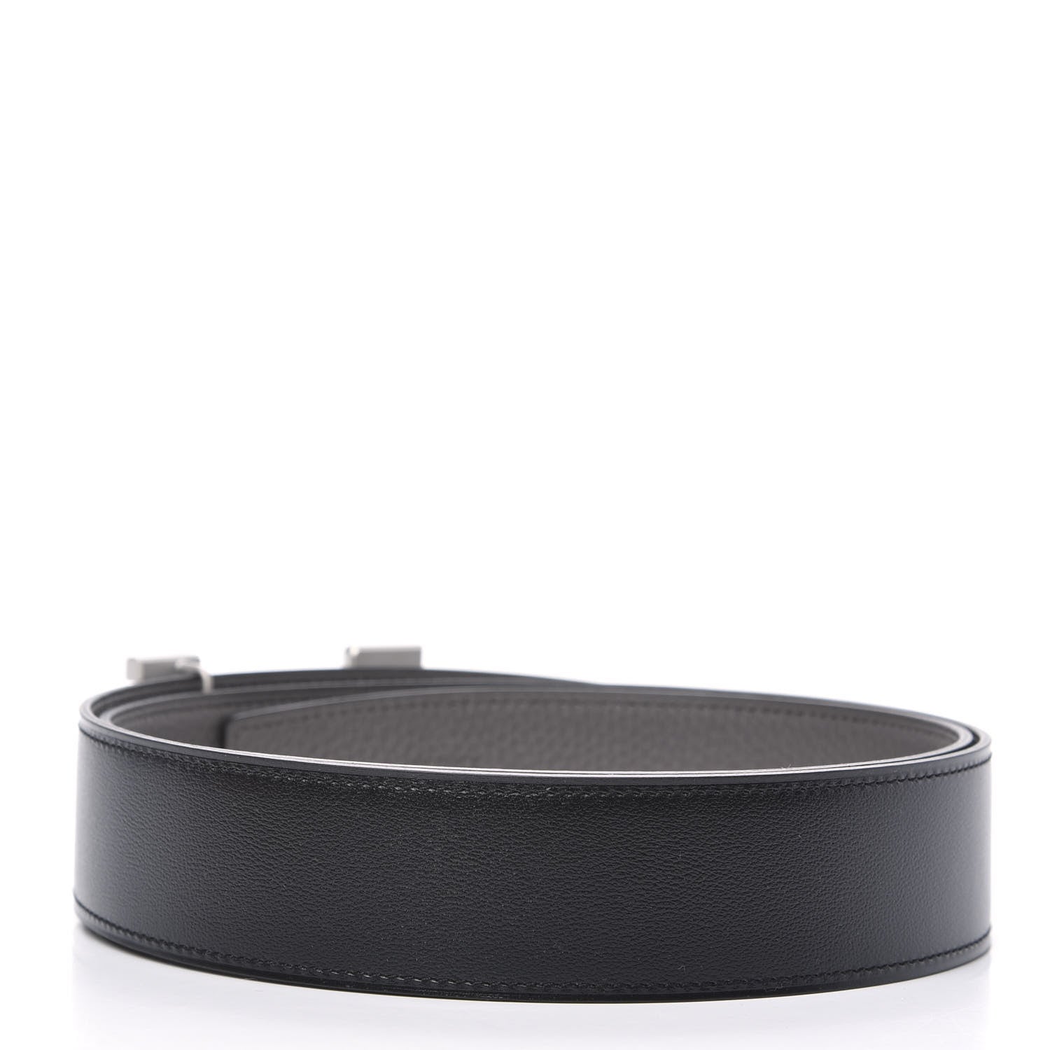 Hermes Box Togo 38mm Constance H Belt 95 Black Etain 2 of 5