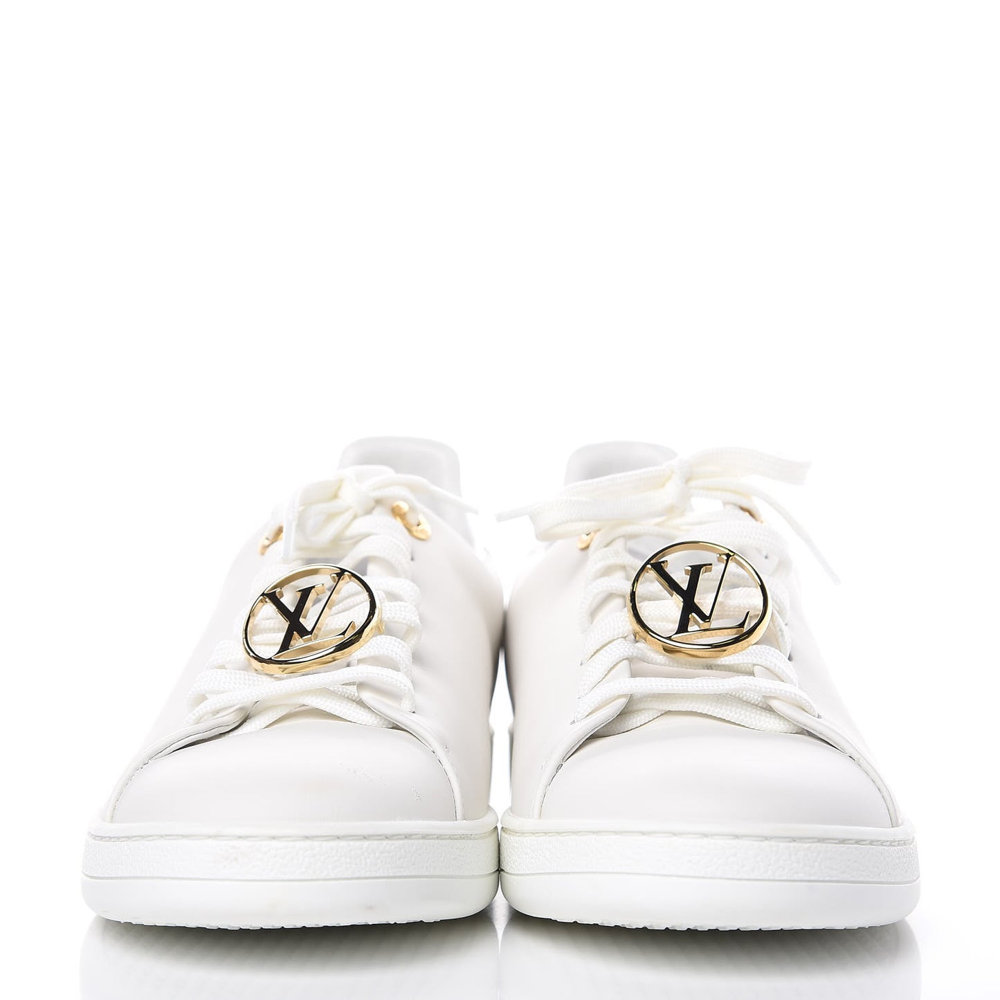 Calfskin Frontrow Sneakers 41 White