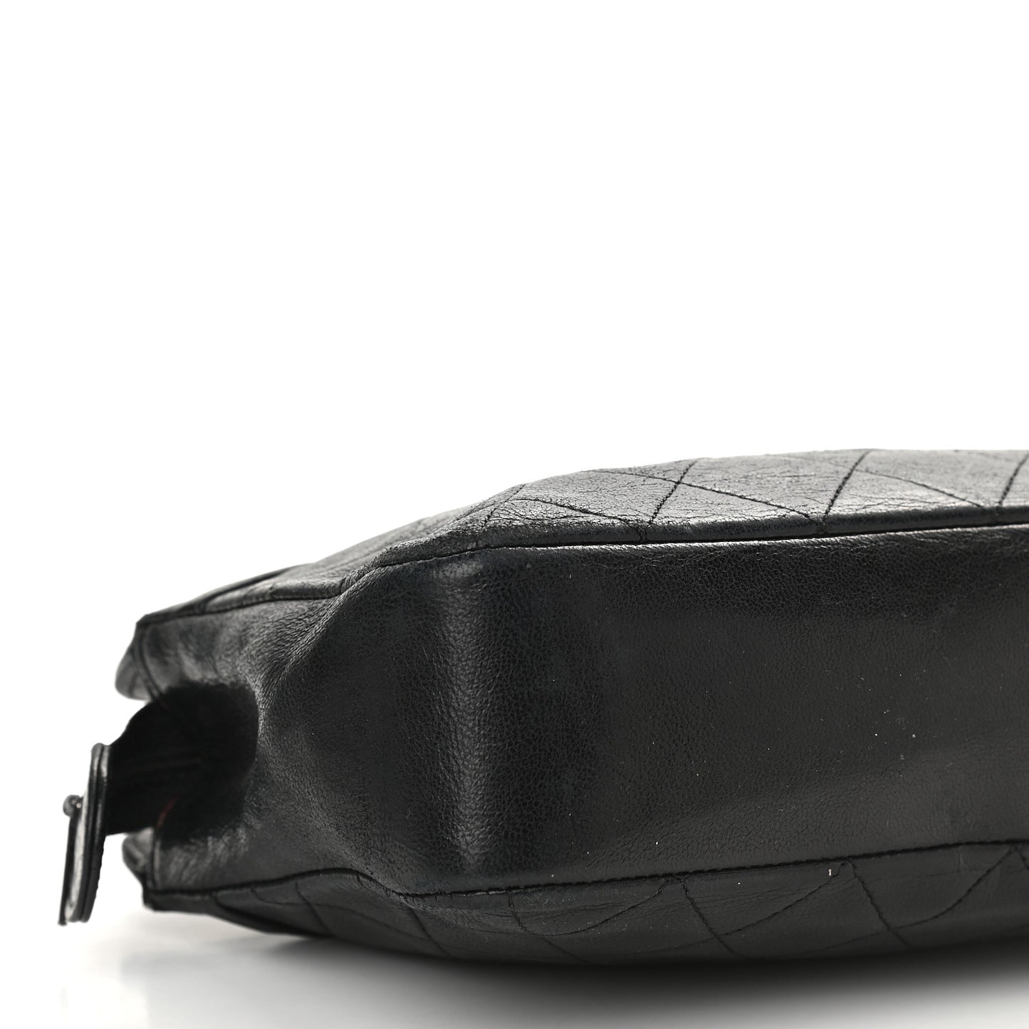 Lambskin Quilted Shoulder Bag Black