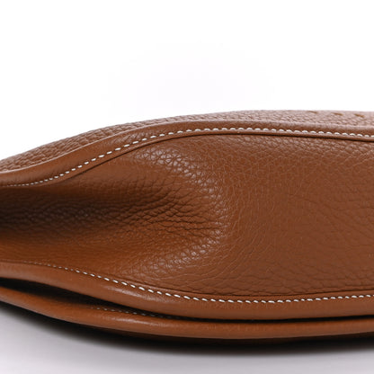 Hermes Taurillon Clemence Evelyne III PM Gold 8 of 10