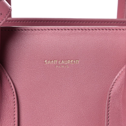 Saint Laurent Calfskin Small Sac De Jour Dark Rose 12 of 15