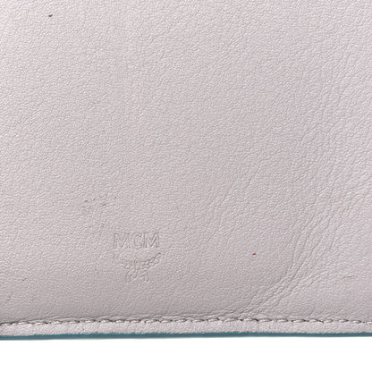MCM Calfskin Ottomar Large Klara Two Fold Wallet Pool Blue 6 of 20