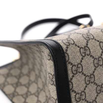 Gucci GG Supreme Monogram Medium Padlock Tote Black 8 of 12