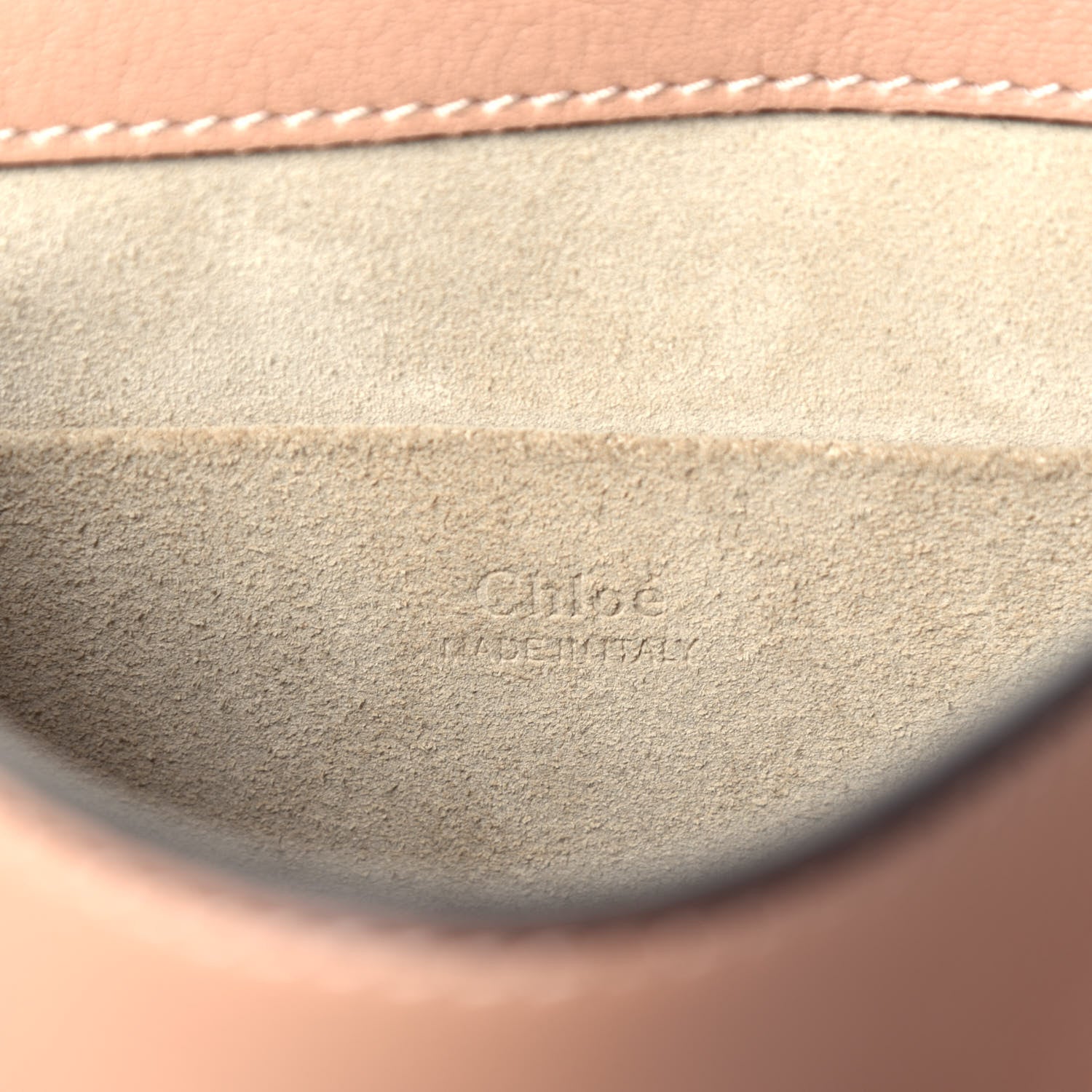 Chloe Calfskin Suede Medium Nile Bracelet Bag Biscotti Beige 6 of 9