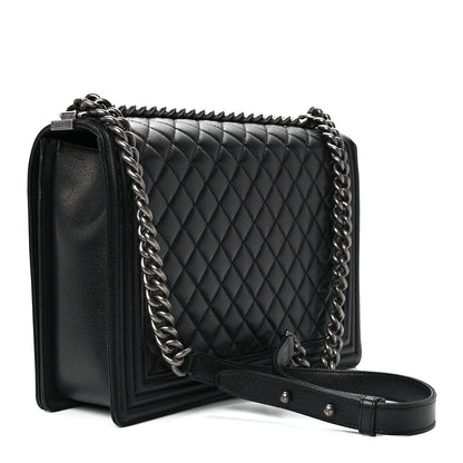 Chanel Caviar Quilted Large Boy Flap Black 3 of 12