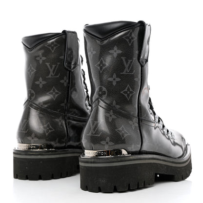 Louis Vuitton Monogram Eclipse Glaze Mens Outland Ankle Boots 8 4 of 11