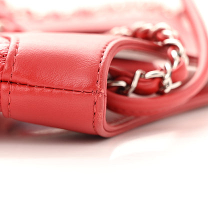 Chanel Shiny Crumpled Calfskin Quilted 31 Shopping Bag Red 13 of 13