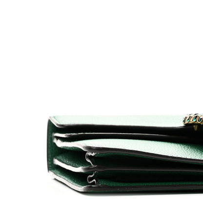 Gucci Pebbled Calfskin Small Dionysus Shoulder Bag Emerald 9 of 10