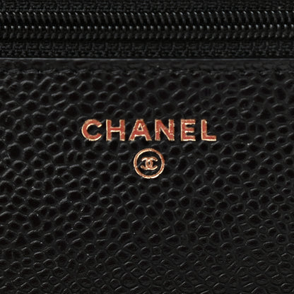 Chanel Caviar Quilted Wallet On Chain WOC Black 6 of 10