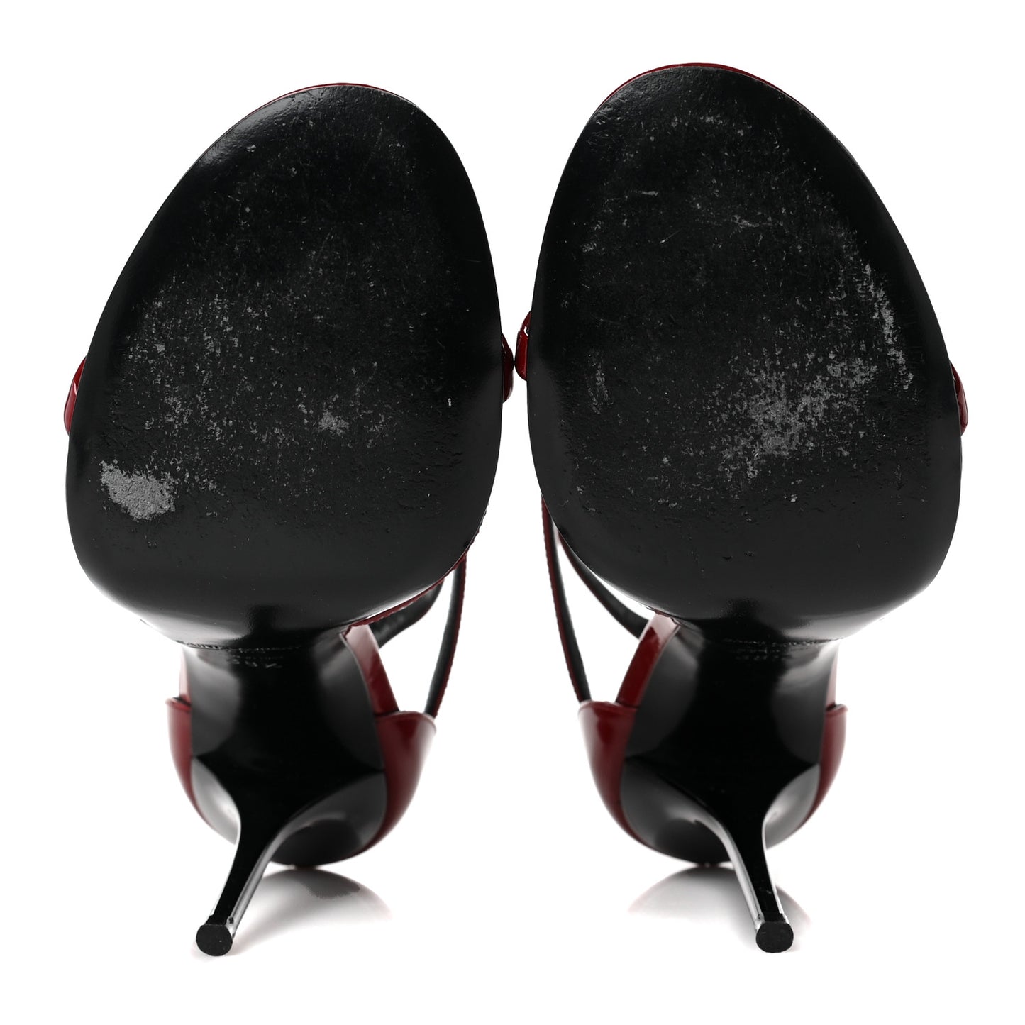 Patent Calfskin Cassandra 100 Sandals 38.5 Red Laquer