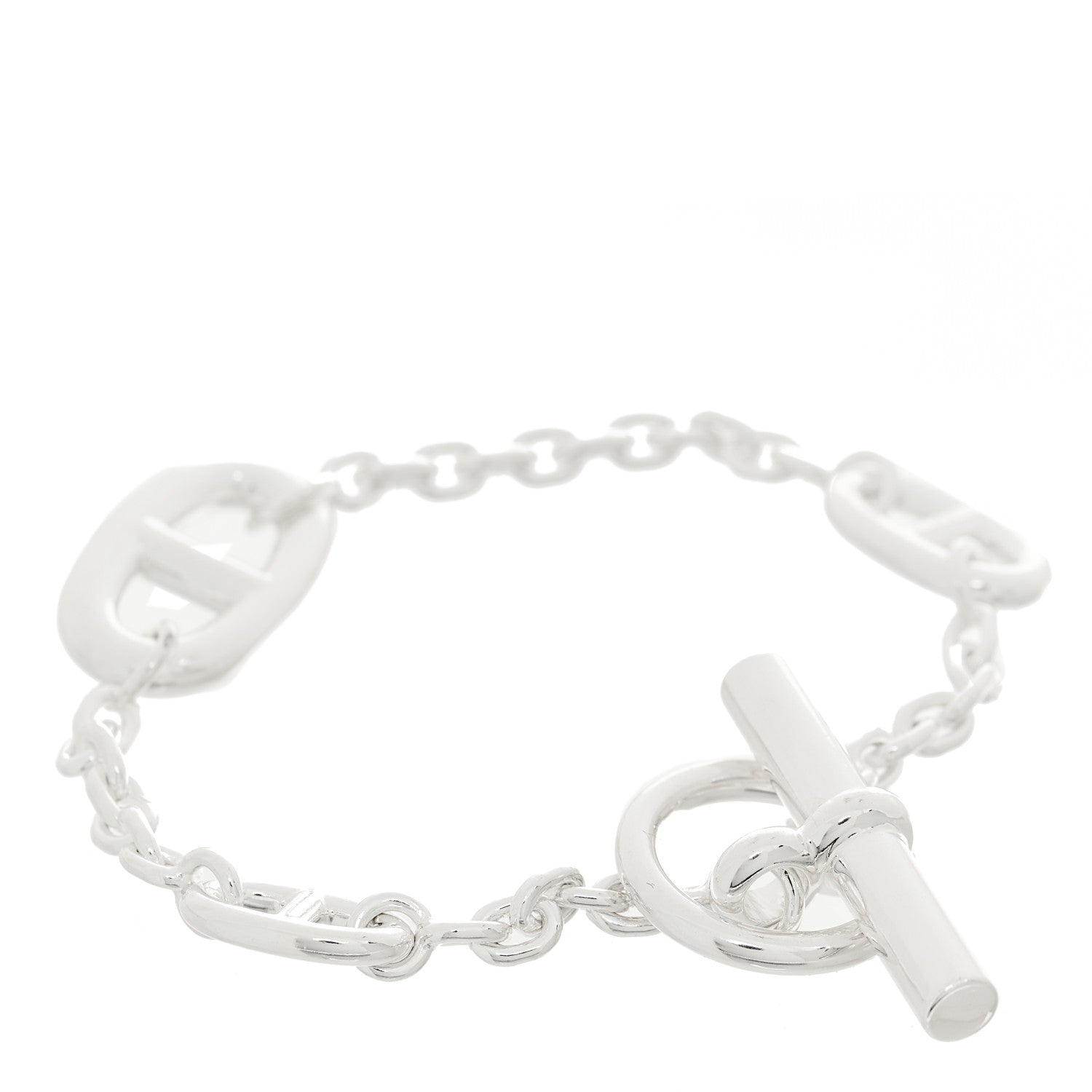 Hermes Sterling Silver Farandole Bracelet LG 2 of 3