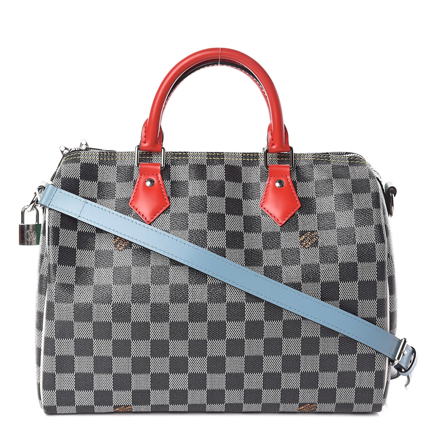 Damier Speedy Bandouliere 30 Black White