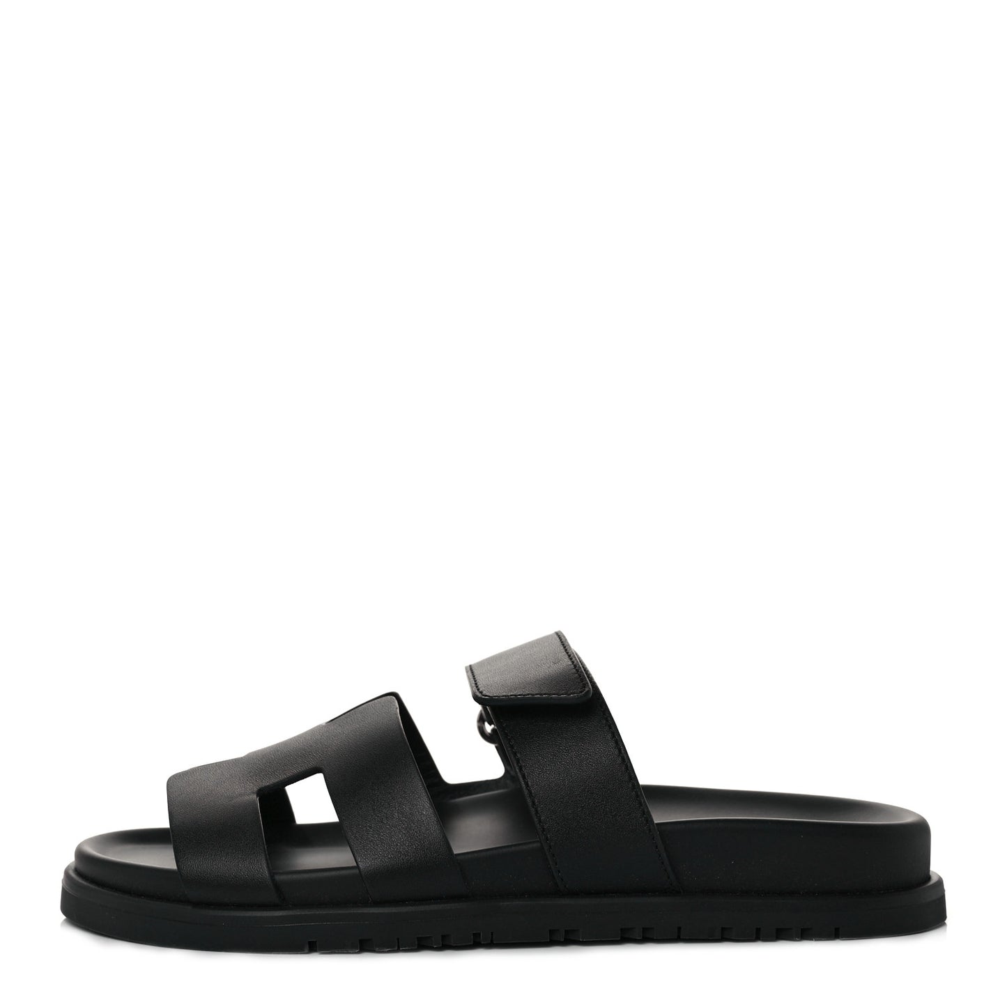 Calfskin Womens Chypre Sandals 37.5 Black