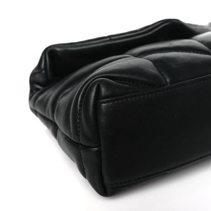 Saint Laurent Lambskin Quilted Toy Loulou Puffer Monogram Monochrome Chain Satchel Black 7 of 8