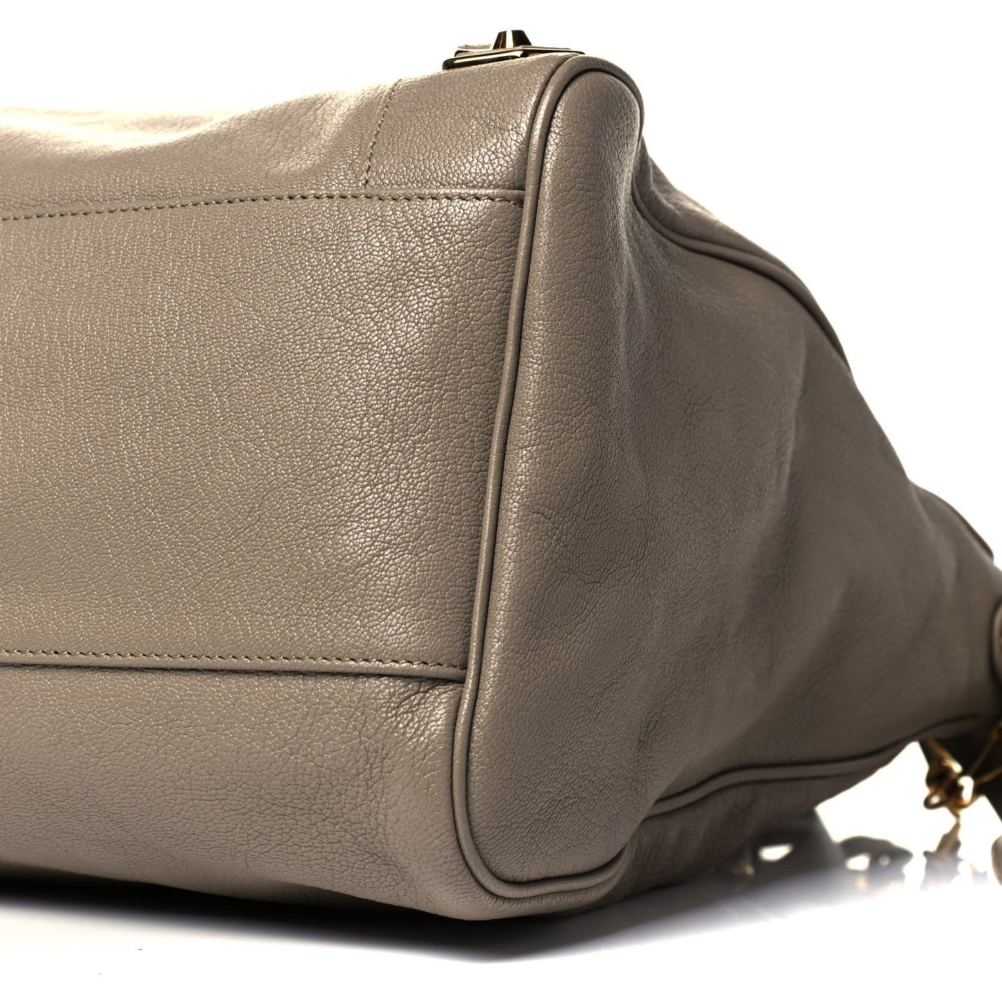 Chevre Gold Metallic Edge Hardware Velo Beige Dune Argille