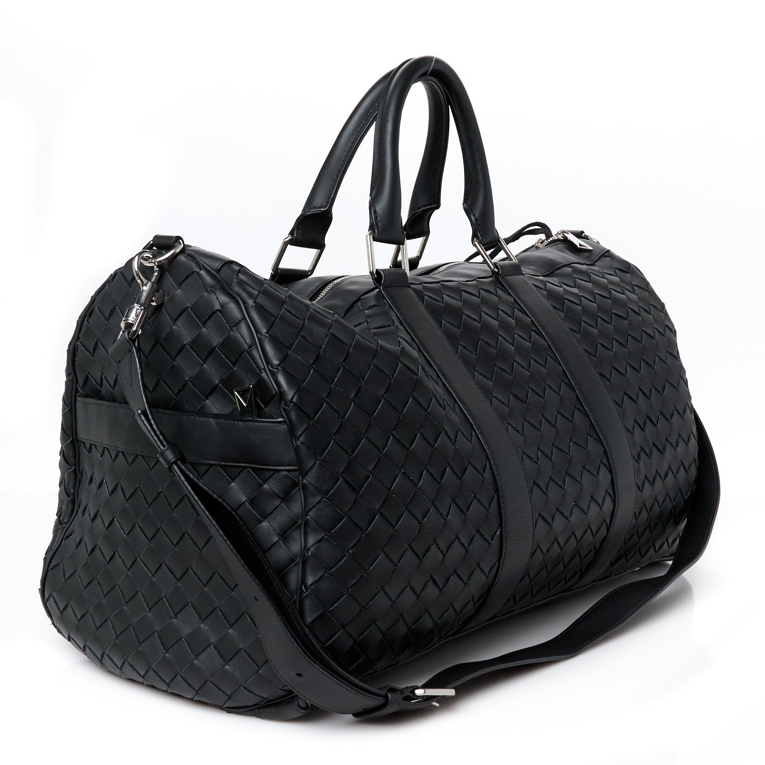 Bottega Veneta Nappa Intrecciato Duffle Bag Black 4 of 13