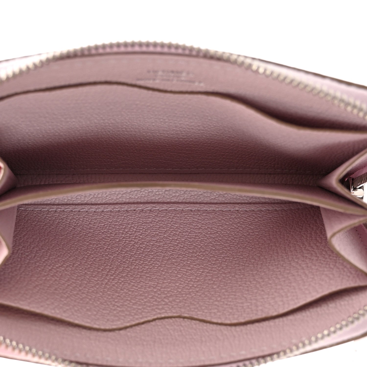 Hermes Evercolor Zipengo Chain D'Ancre Compact Cardholder Mauve Pale 5 of 8