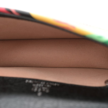 Gucci X KEN SCOTT New Shangai Calfskin Jenny Floral Print Super Mini Dionysus Shoulder Bag Black Pink 5 of 10