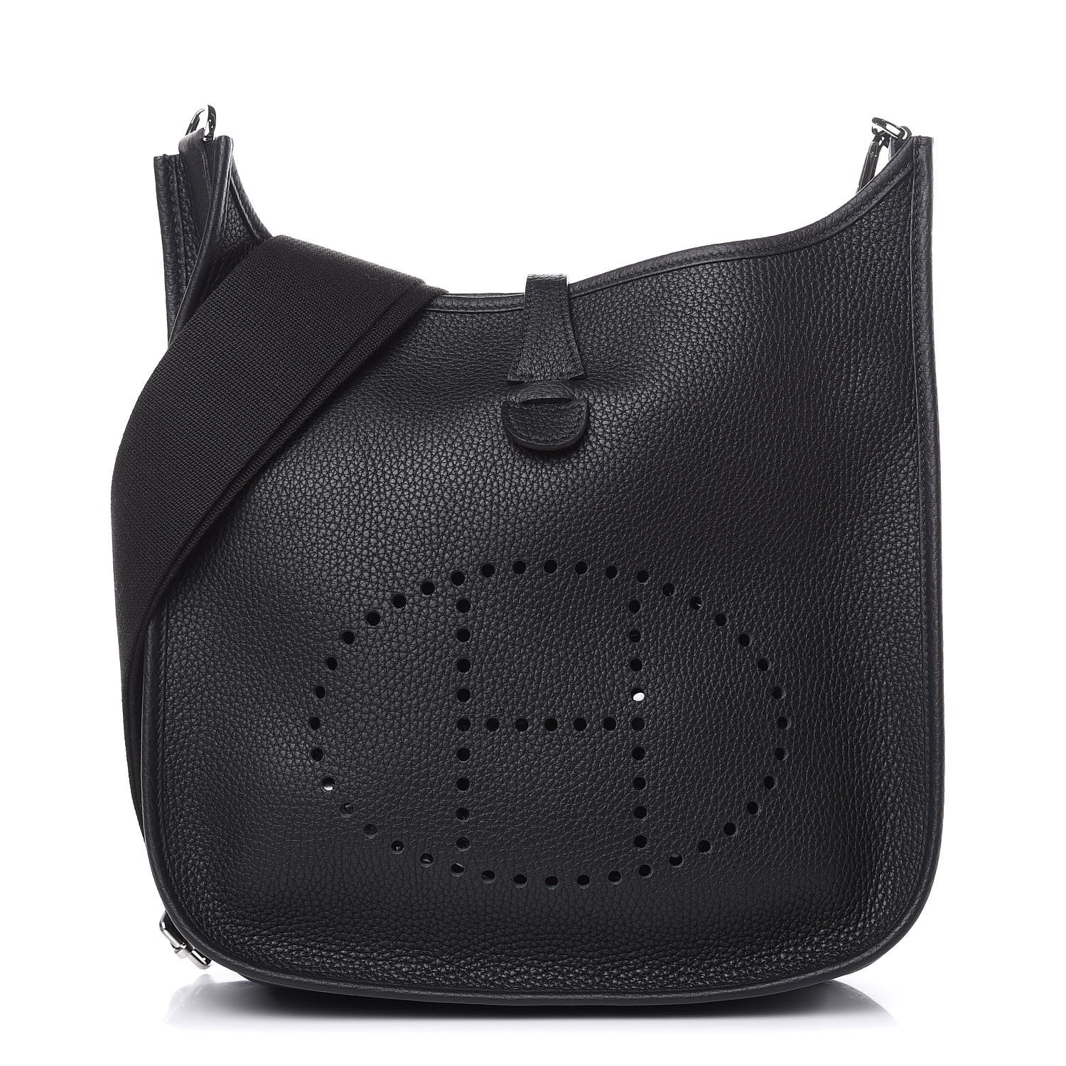 Hermes Taurillon Clemence Evelyne III PM Black 1 of 10