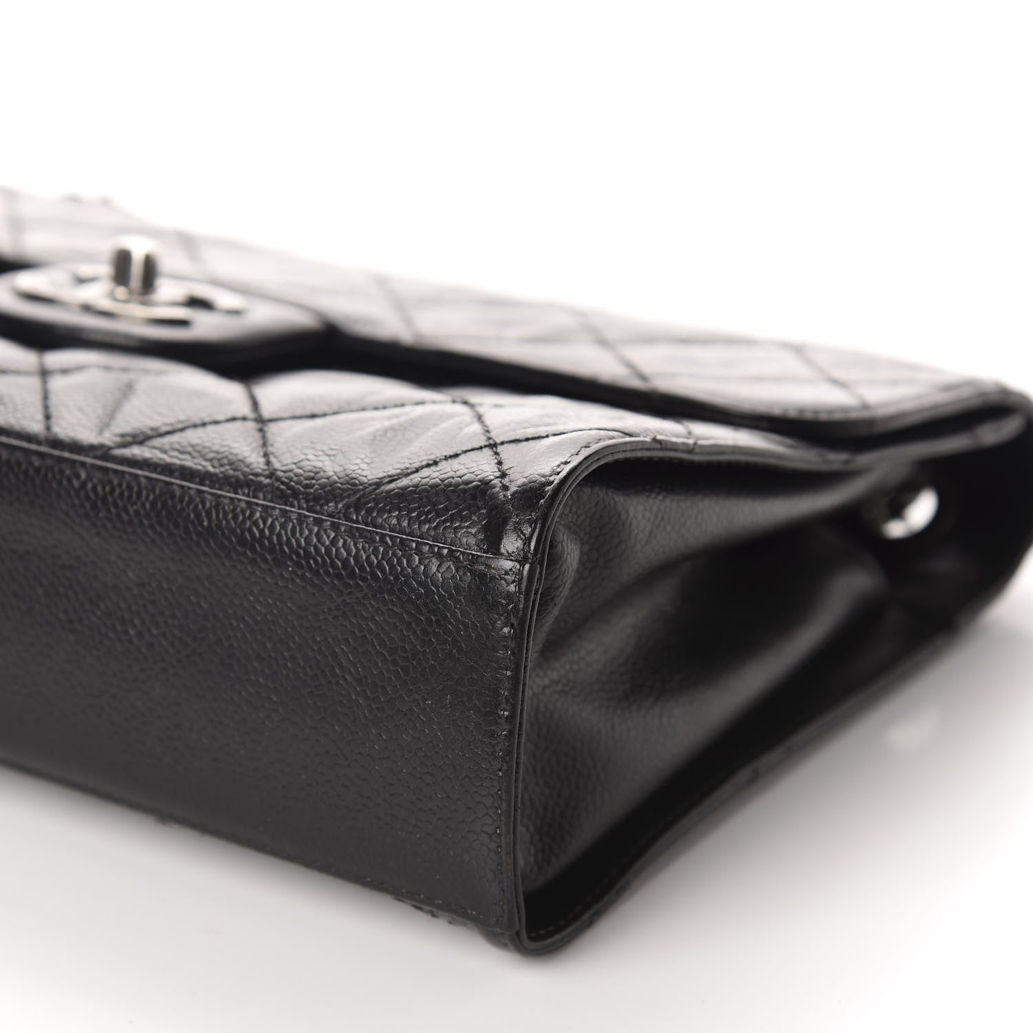 Chanel Crumpled Grained Calfskin Medium CC Crave Flap Black 7 of 10