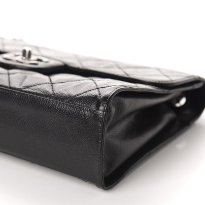 Chanel Crumpled Grained Calfskin Medium CC Crave Flap Black 7 of 10