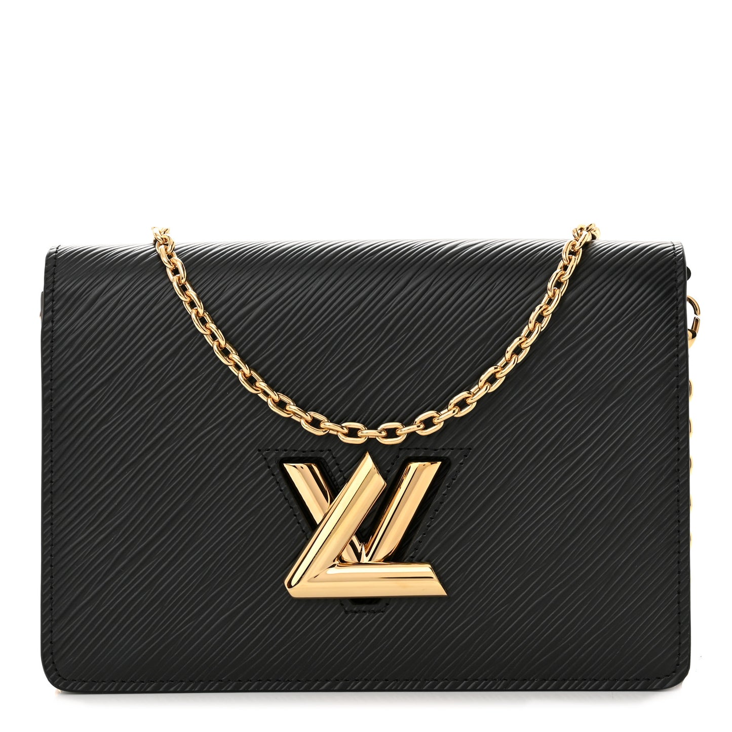 Epi Twist Belt Chain Wallet Black