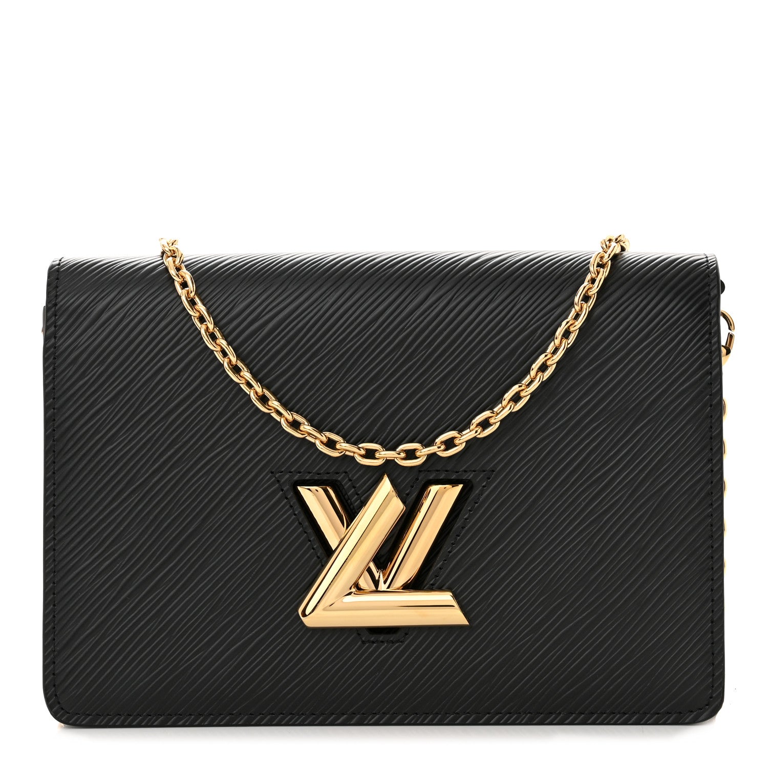 Louis Vuitton Epi Twist Belt Chain Wallet Black 1 of 9