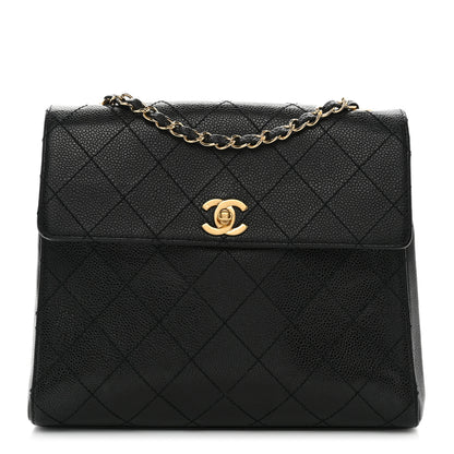 Chanel Caviar Quilted Medium Single Flap Black 1 of 12