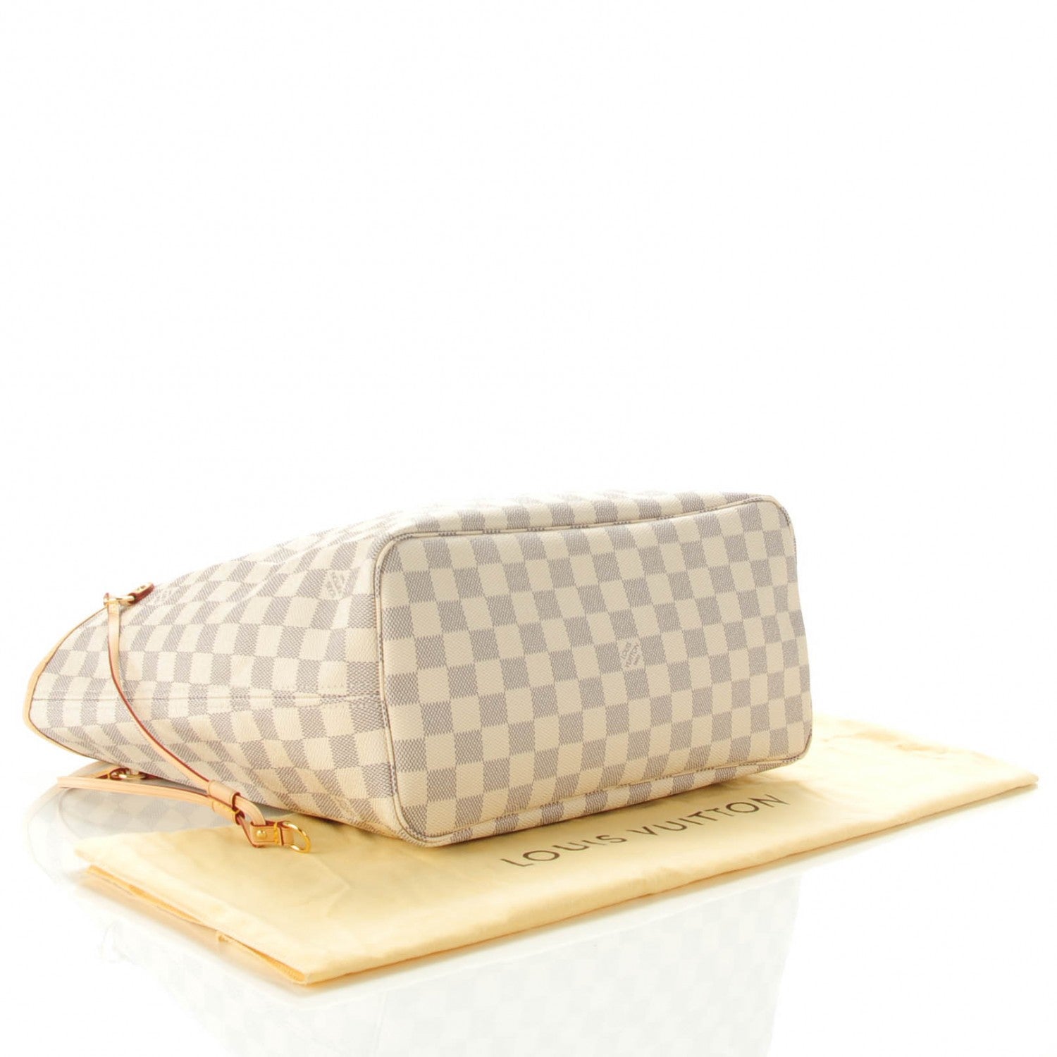 Louis Vuitton Damier Azur Neverfull MM Rose Ballerine 5 of 8
