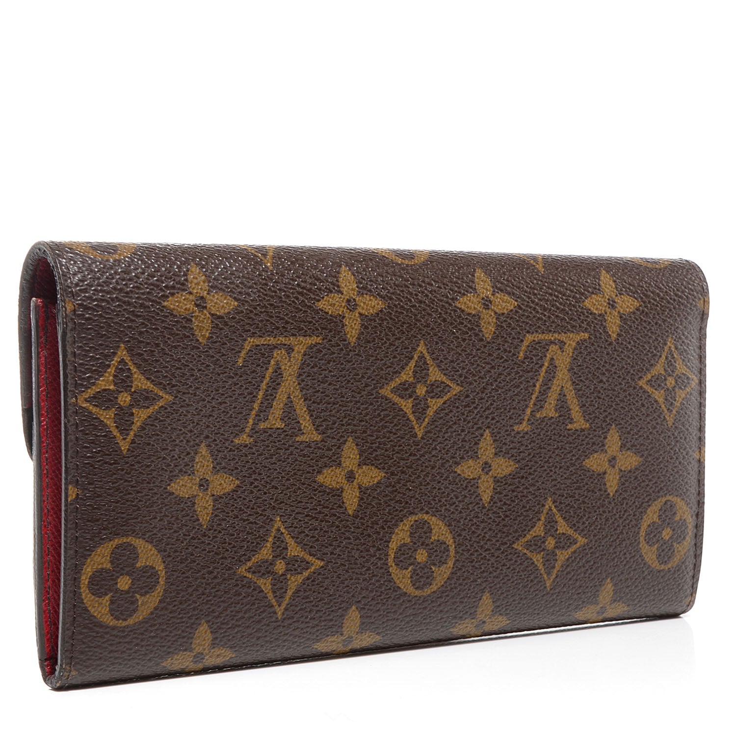 Louis Vuitton Monogram Emilie Wallet Red 4 of 27