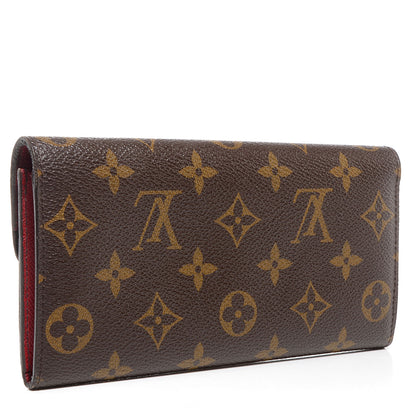 Louis Vuitton Monogram Emilie Wallet Red 4 of 27