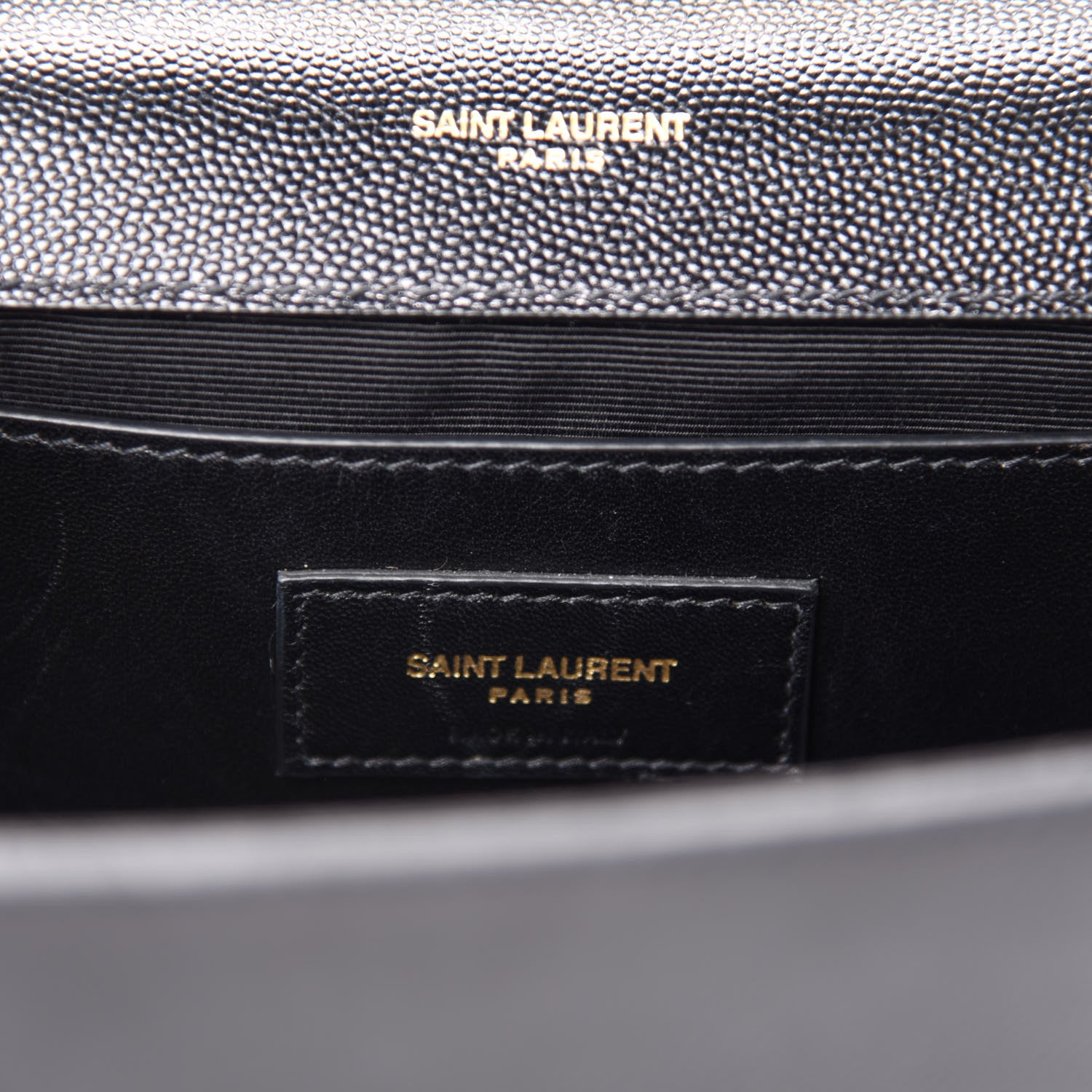 Saint Laurent Grain De Poudre Medium Classic Monogram Kate Satchel Black 10 of 12