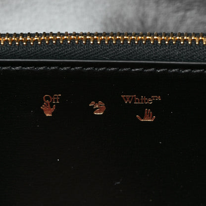 Off-White Calfskin Jitney Chain Wallet Black 5 of 8