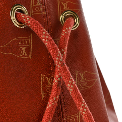 Louis Vuitton Canvas Americas Cup 1995 Saint Tropez Drawstring Bag Red 12 of 12