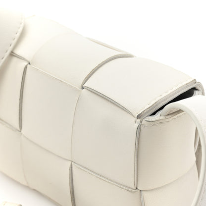 Bottega Veneta Lambskin Maxi Intrecciato Extra Mini Cassette Crossbody Bag White 12 of 12