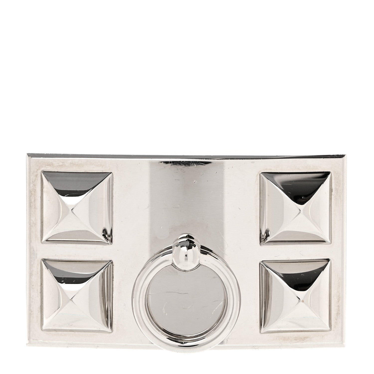 Hermes Palladium Collier de Chien 32mm Belt Buckle 1 of 3