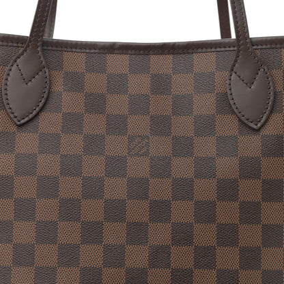 Louis Vuitton Damier Ebene Neo Neverfull MM Rose Ballerine 8 of 9