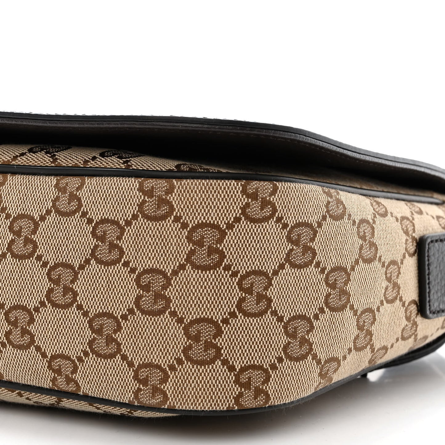 Monogram Flap Messenger Bag Beige Dark Brown