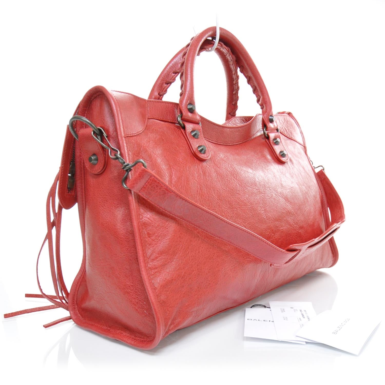 Balenciaga Agneau Classic Hardware City Coquelicot 2 of 9