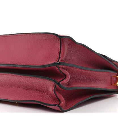 Miu Miu Goatskin Madras Top Handle Bag Bruyere 9 of 9