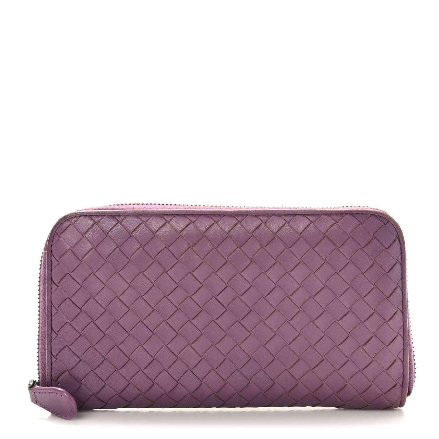Nappa Intrecciato Zip Around Wallet Corot