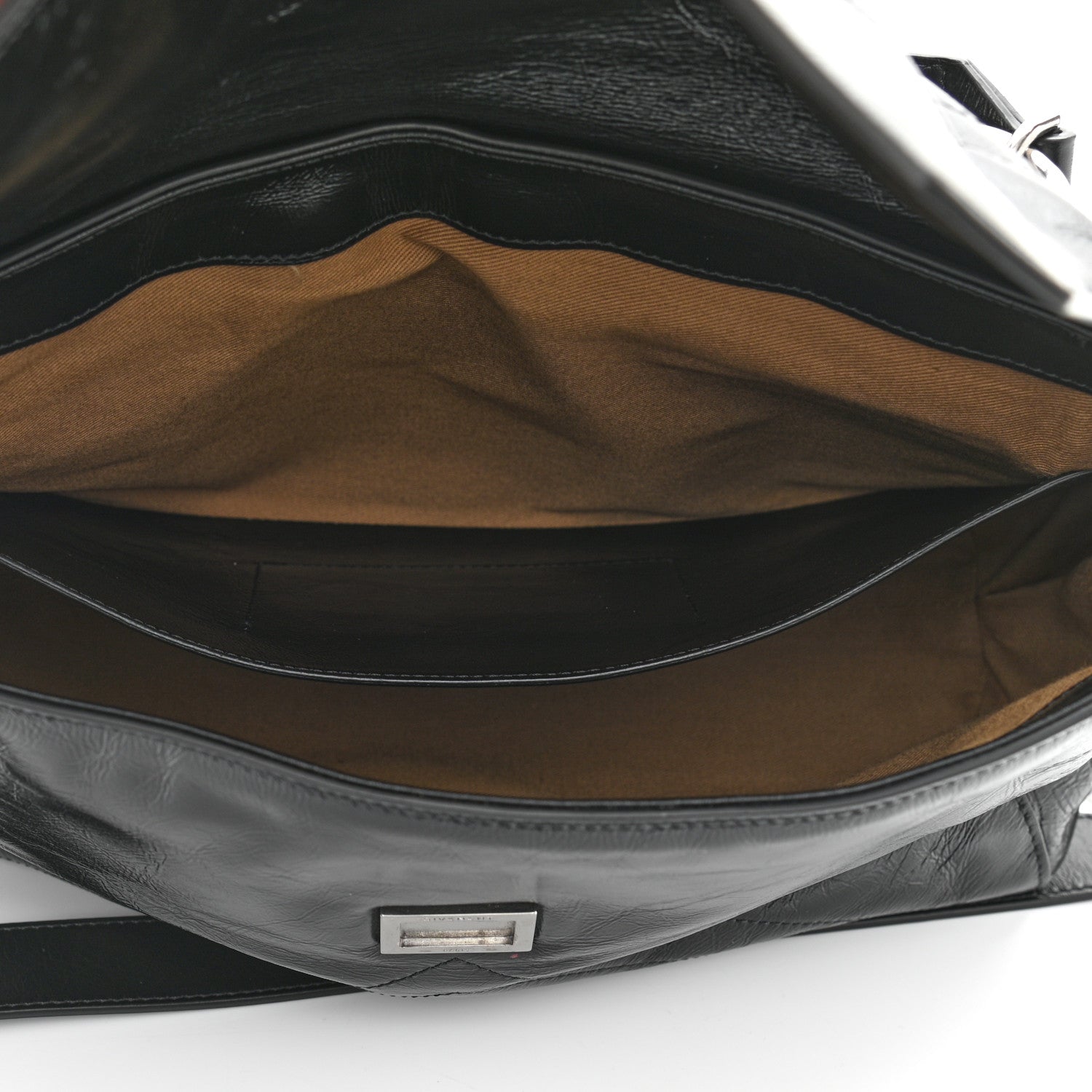 Givenchy Creased Patent Calfskin Medium ID Flap Black 5 of 10