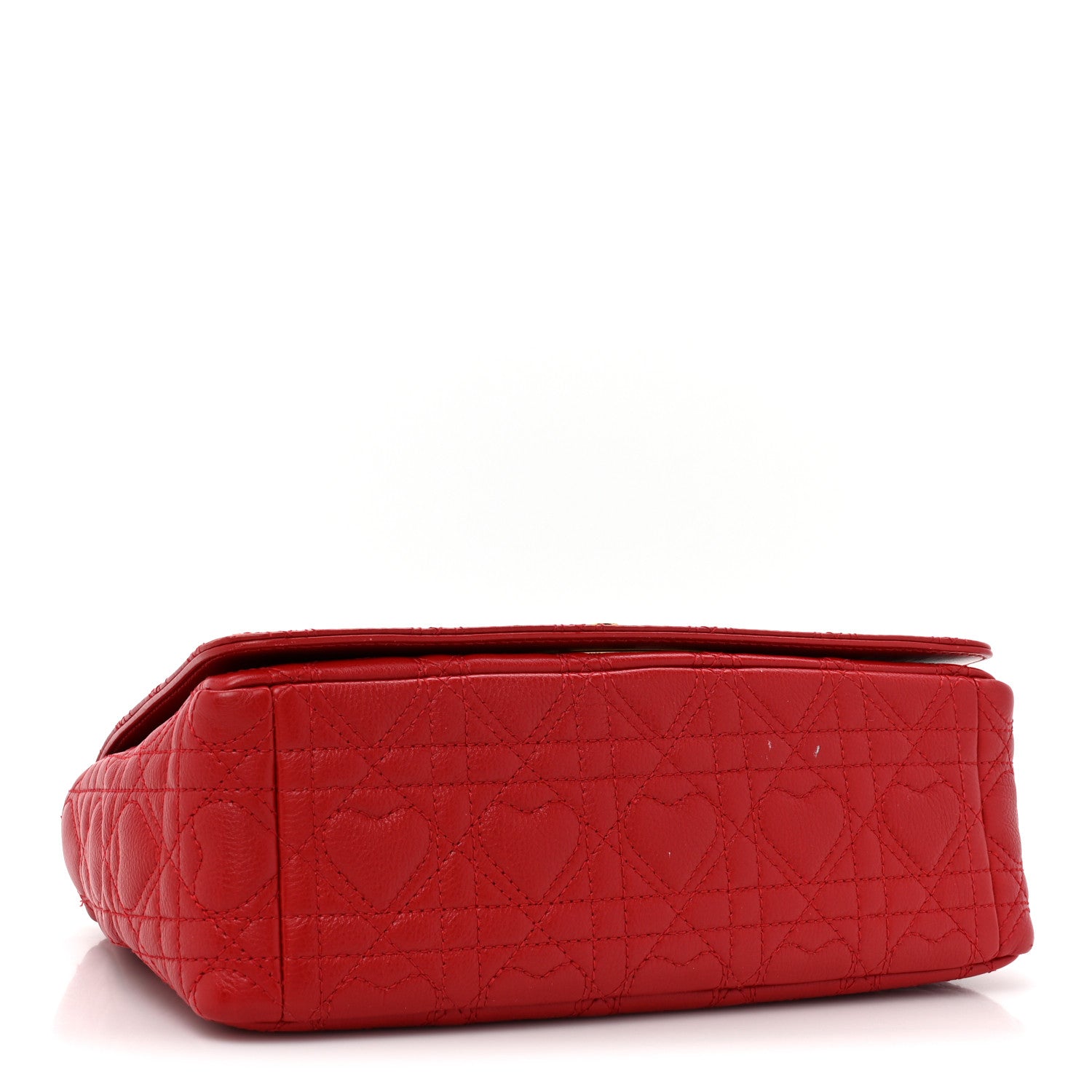 Christian Dior Calfskin Cannage Dioramour Caro Bag Bright Red 4 of 16