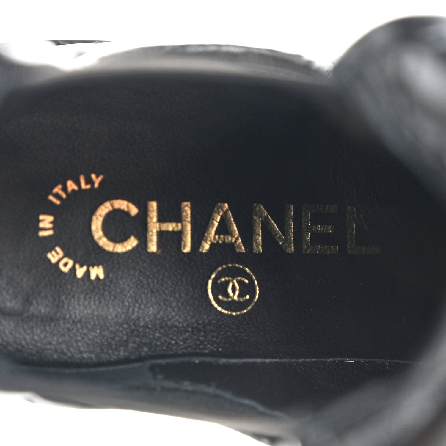Chanel Lambskin Quilted Cap Toe CC Turnlock Booties 35 Black 7 of 12