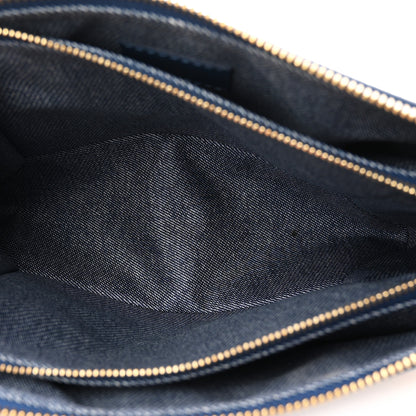 Louis Vuitton Lambskin Embossed Monogram Coussin PM Denim Blue 5 of 10