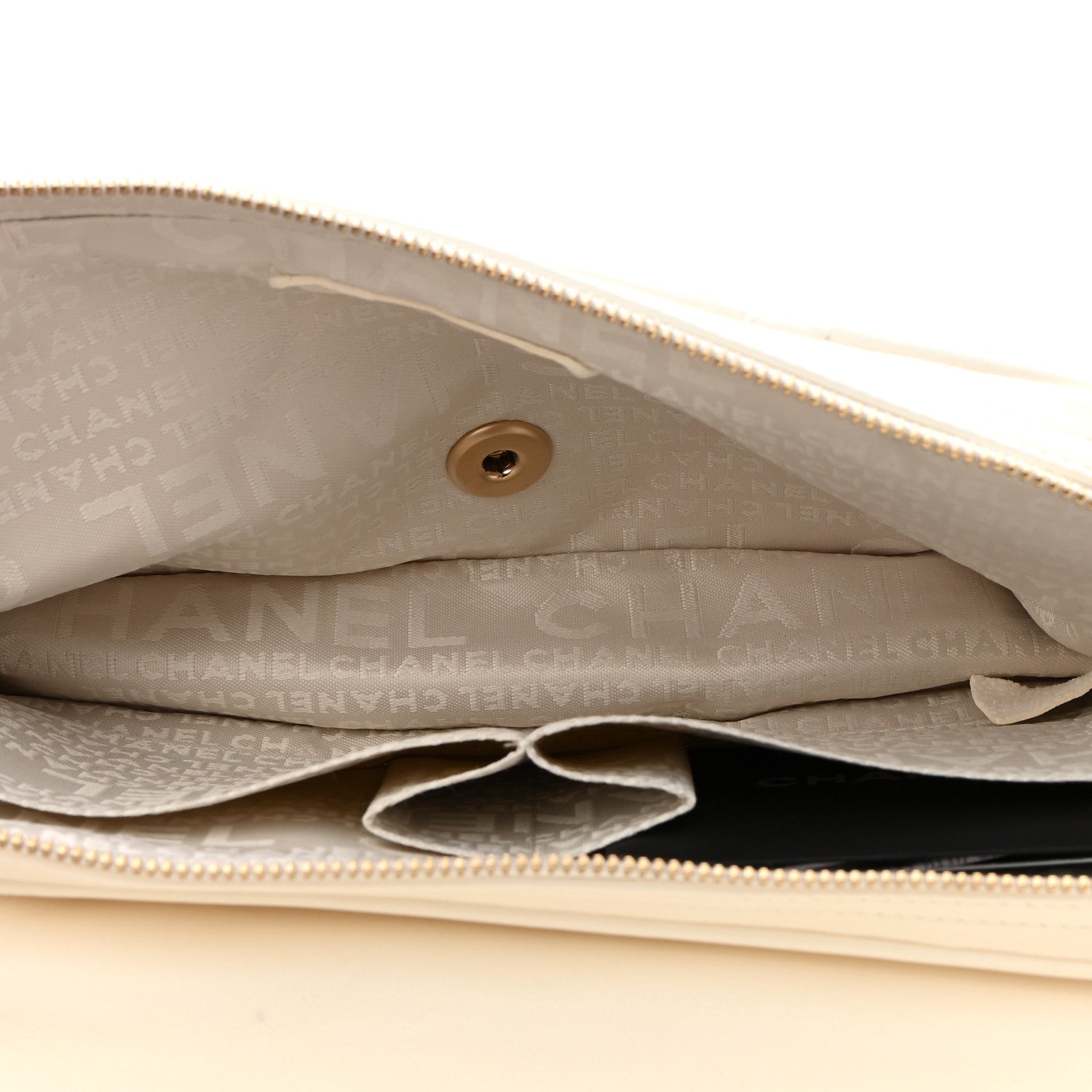 Chanel Lambskin Quilted Flower Patch Single Flap White 5 of 9