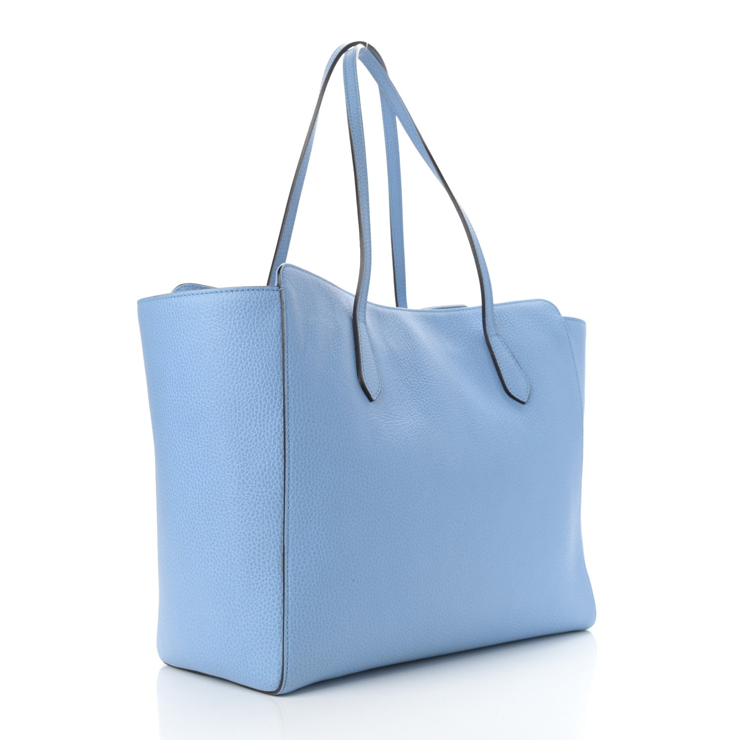 Gucci Dollar Calfskin Medium Swing Tote Mineral Blue 3 of 11